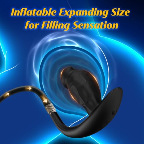 3.5" Diameter Inflatable Butt Plug Large Anal Plug Vibrator, Venght Prostate... - Image 3