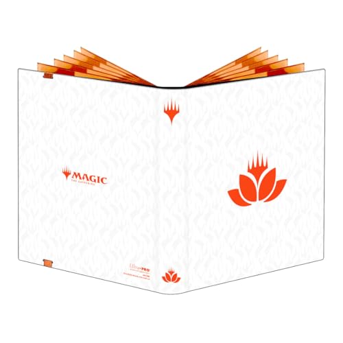 Image of Ultra PRO - Mana 8 9-Pocket PRO-Binder - Lotus for Magic: The Gathering, Holds & Protects 360 Standard Sized Cards, Collector's Edition Durable Trading Premium Leatherette Secure Pocket Binder