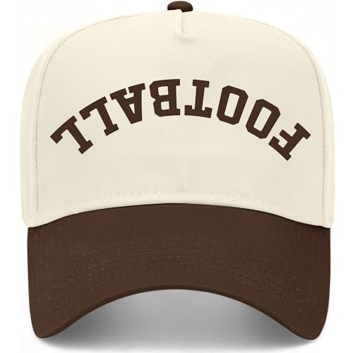Image of Football Upside Down Reversed Vintage Trucker Hat | Premium Snapback Baseball Hat for Men & Women
