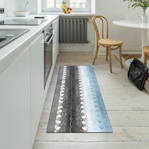 Alfombra de cocina antideslizante lavable pasillo 40x450cm 5