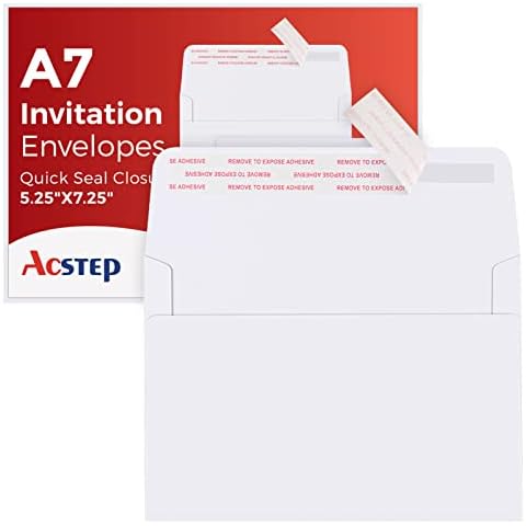 ACSTEP 5x7 Self-Seal Envelopes Cover