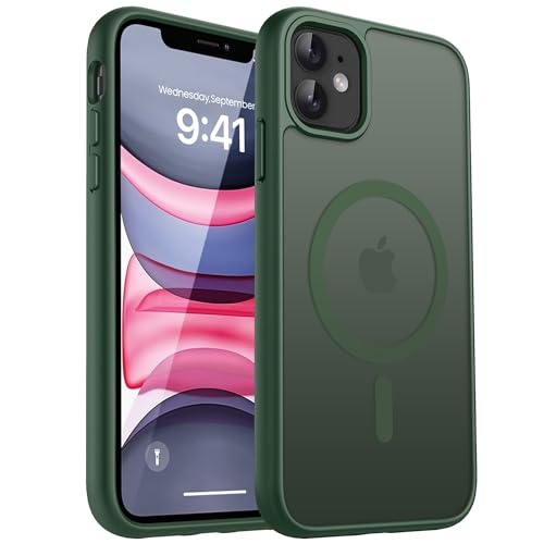 CACOE für Kameraschutzend, Kompatibel mit MagSafe, Stoßfest Kratzfest Magnetisch Rückseite Handyhülle für iPhone Case Transluzente