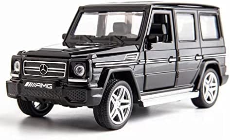 Image of WireScorts Exclusive Alloy Metal Pull Back Die-cast Car 1:32 AMG G65 Diecast Metal Pullback Toy car with Openable Doors & Light, Music Boys Gifts Toys for Kids - Multi Color