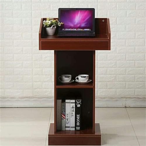 DUANHOZ Lectern Podium Stand, Lectern Podium Stand,Church Pulpit Church Podium - Teachers Training Podium Table Reception Welcome Speaking Desk Parking Consultant Hosting Front D