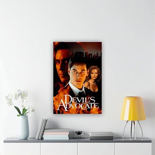Poster auf Leinwand 'The Devil's Advocate', Wandkunst, Dekordruck, Gemälde für Wohnzimmer, Schlafzimmer, Dekoration, 20 x 30 cm