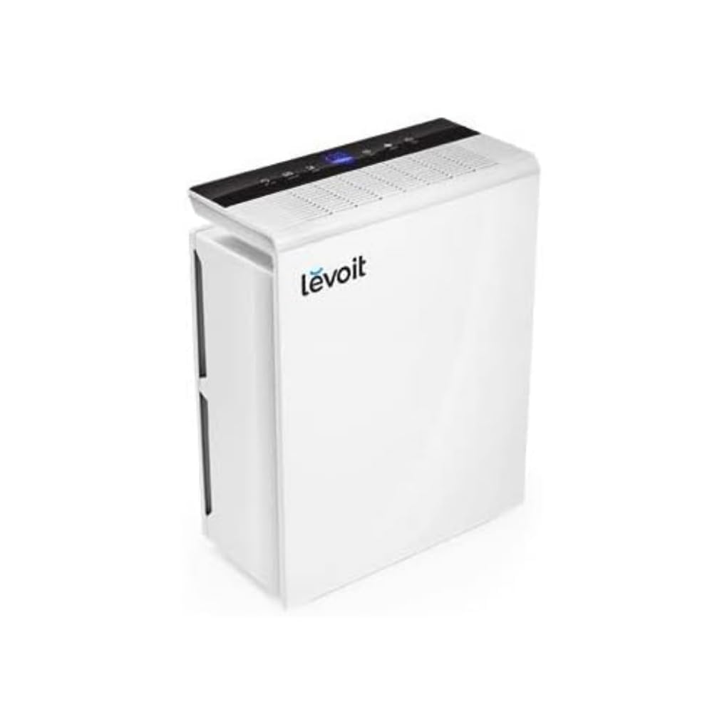 Levoit Luftreiniger für Allergiker, CADR 230m³/h bis zu 48㎡ Wohnung, Luftfilter gegen Staub Pollen Rauch, Air Purifier mit Automodus 23dB Schlafmodus Timer, App Steuerung, Weiß