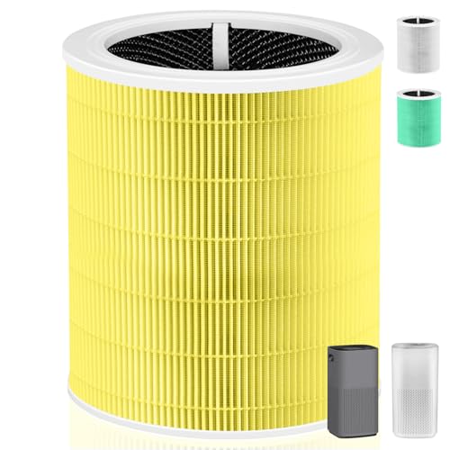 Pulluty Core 600S Pet Care Replacement Filter for LEVOIT Core 600S & Core 600S-P Air Purifier, 3-in-1 H13 True HEPA with Activated Carbon Filter for Home Large Room,Core 600S-RF,1 Pack,Yellow by Pulluty - Used condition - US$30.90