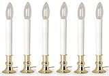 Darice Electric Welcome Candle Lamp W/Sensor Boxed-7, White / Brass, 9