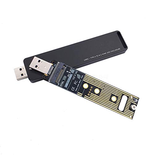 Adaptador externo M.2 NVME a USB 3.1 con carcasa miniatura 3