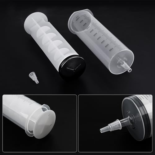Image of 1000ml /cc Syringes with Tube 40 Inch Handy Plastic Tubing and Adapter Tip