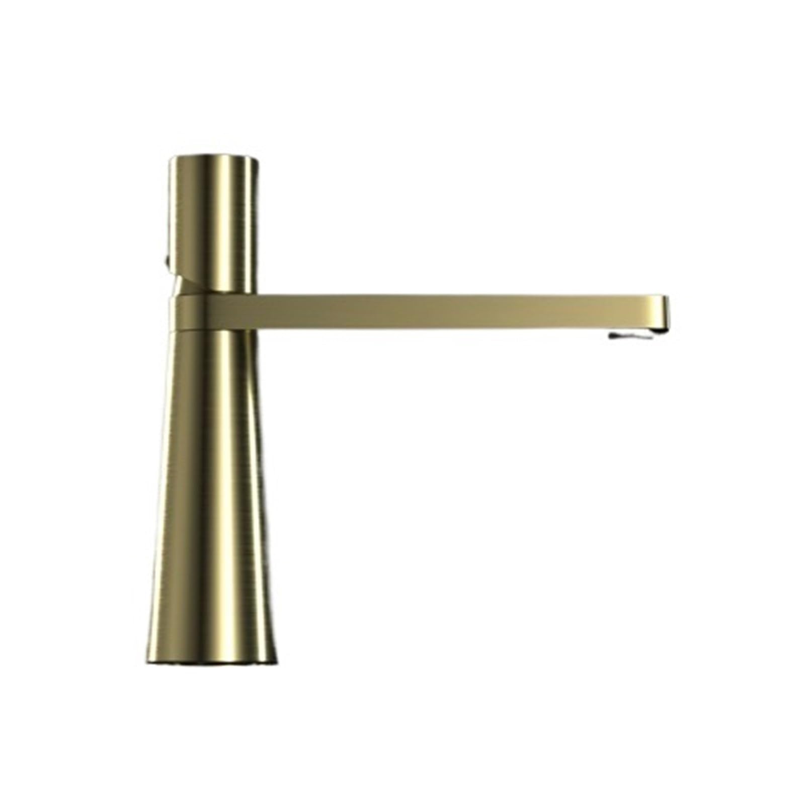 CVFRDD Bathroom Mixer Tap Deck Mount Vanity Faucet, Single Holder Single Hole Faucet, Bathroom Black Washbasin Sink Taps High(SLT184-Brushed Gold)