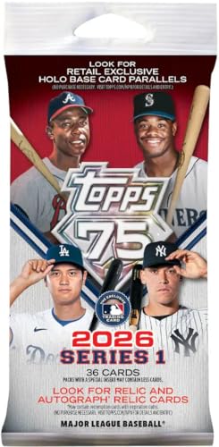 Lot de graisse de baseball MLB Topps Series 1 2026