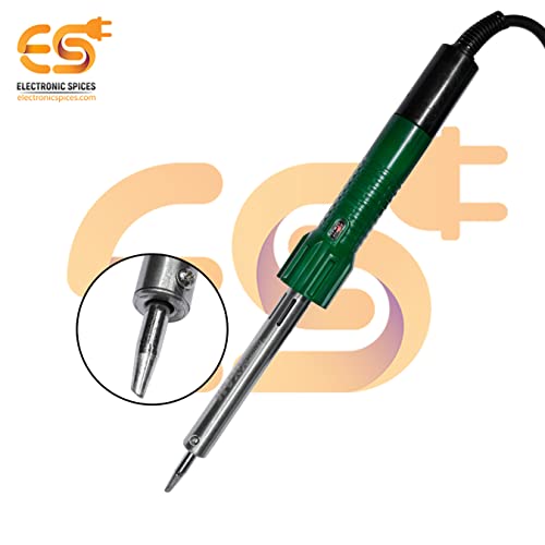 Image of Electronic Spices 100w Heavy-duty Soldering Iron with Electric Iron &Tip Pencil Point Type Nozzle Indicator Light Pvc Wire and Copper Tip (pack of 1 pcs)
