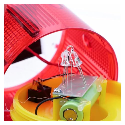 Feu d'avertissement solaire à LED étanche pour balisage extérieur 05 - 7