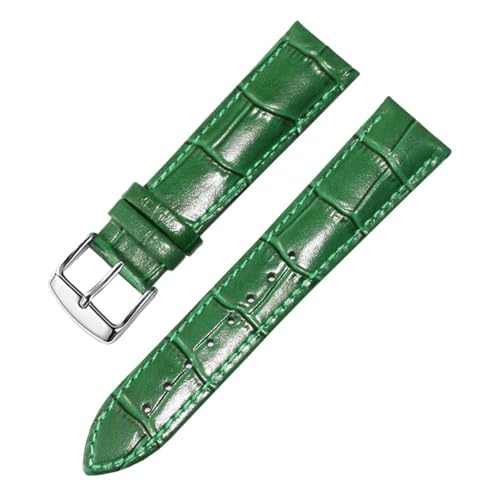 Bracelet de montre en cuir véritable vert LUGEMA pour exprimer votre style unique au quotidien