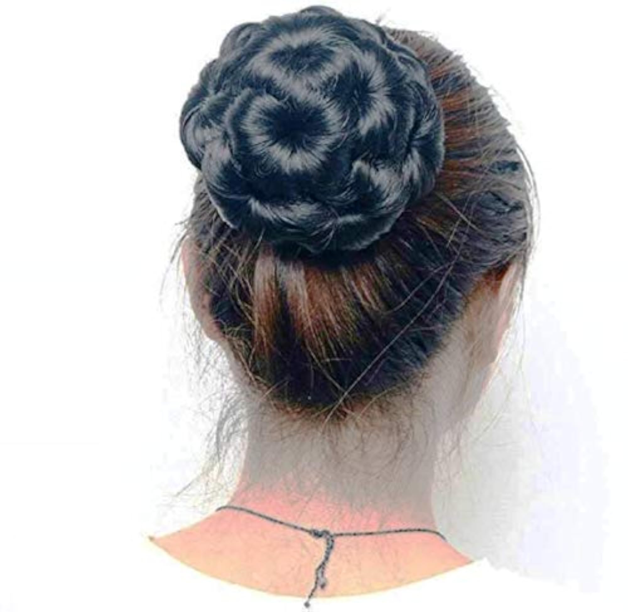 Hair Extension Natural Black Clutchers Juda Bun, Hair Accessories