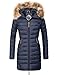 Produktbild Marikoo Damen Winter-Mantel Steppmantel Rose Blau Gr. L