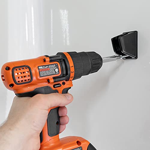 Image of Dura Faucet DF-SA156-MB RV Handheld Shower Wand Bracket Holder, Mounting Screws Included (Matte Black)