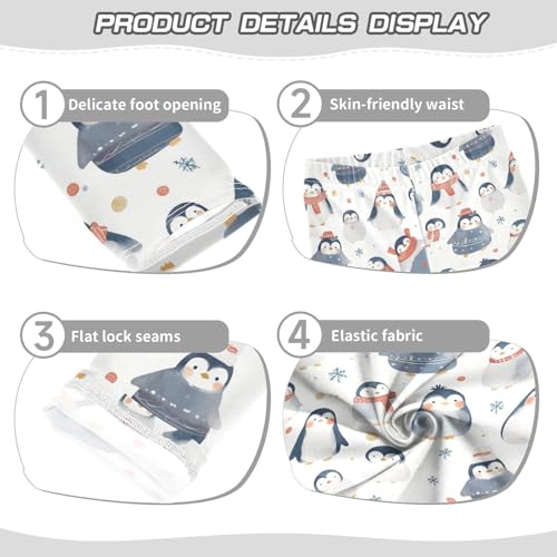 KLL Cute Penguin Babies Pattern Girls Athletic Leggings Stretch Full Length Sweatpants Sports3