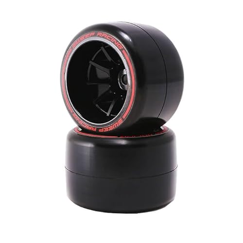 Sweep 1/10 F1 RC Car - Pre-Glued Wheels & Tyres (2) – Rear Soft Carpet