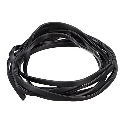 sourcing map U Kanal Randstreifen 11.5ft Länge Gummi Schutz Dichtung Streifen Kante Beschützer Flach Passt für 0.5-1mm Kante (5/32 B x 5/16 H) Schwarz