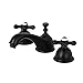 Kingston Brass KS3960AX Restoration Widespread Bathroom Faucet, Matte Black,6.5 x 3.5 x 3.06