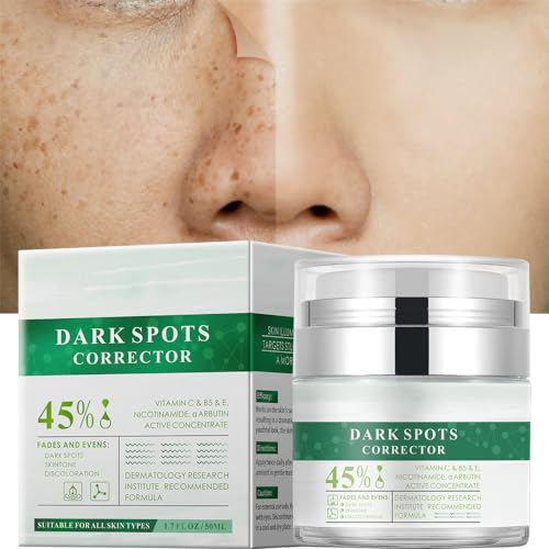 Dark Spot Remover for Face and Body,Dark Spot Corrector with Vitamin C,Nicotinamide,Sun Spot Remover Cream for All Skin Types,Fade Age Spots,Melasma, Freckle, Blemish Reducer,1.7 Oz