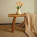 ZPrestiCraftbl Wooden Bench Indoor – Rustic Farmhouse Narrow Entryway Bench with Slim Skinny Design, Natural Solid Wood, Perfect for Dining Room, Bedroom, or End of Bed, 31.5in Length