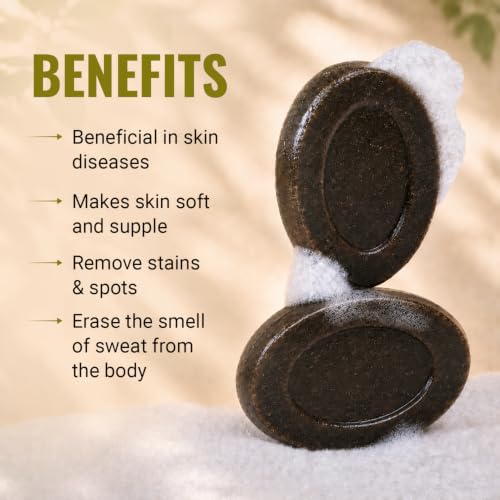 Image of Organic Panchgavya Soap (Pack of 6) Enriched with Cow Milk & Ghee | Handmade Natural Chemical Free Bathing Bar for Purifying, Nourishing & Glowing Skin | Ayurvedic Skin Detox Soap for Daily Use