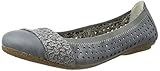 Leichte Laufsohle Rieker Damen 41487 Geschlossene Ballerinas, Blau (Adria/Jeans / 12), 38 EU