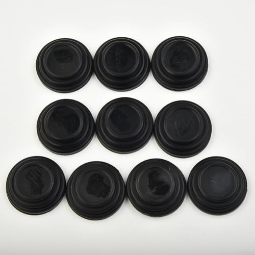 Paquete de 10 almohadillas anticolisión de silicona para puerta de coche, aislamiento acústico de 1.1 pulgadas de diámetro y junta absorbente de golpes para puertas, capó, maletero