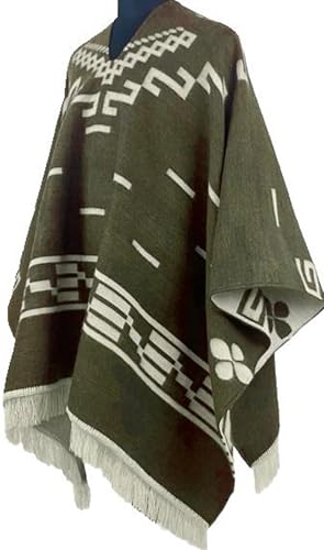 StraightLine Clint Eastwood Style Spaghetti Western Cowboy Olive Green Poncho Movie Prop - Great Gift3