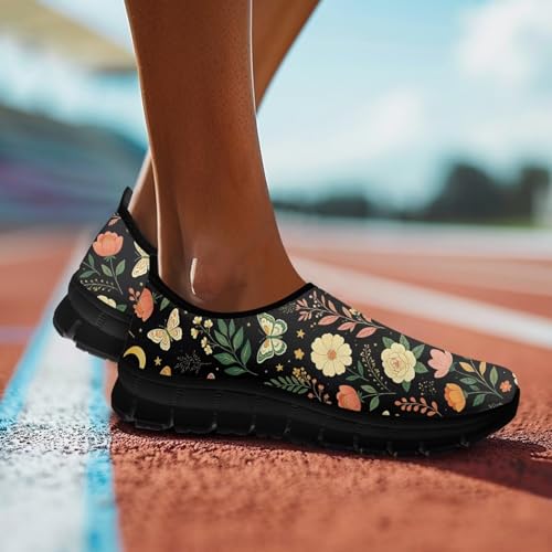 Image of Womens Slip On Walking Shoes Non Slip Loafer Breathable Holiday Travel Shoe Lightweight Casual Low Top Sneakers SizeUS 5.5-11.5