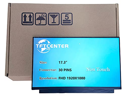 TFTcenter Tela de LCD NV173FHM-N46 substituição FHD 1920x1080 LED IPS Display