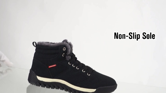 Stivali da Neve Uomo 2026, Scarpe da Esterno Impermeabili e Antiscivolo, Stivali Alti Caldi in Peluche, Scarpe Corte in Cotone, Stivali da Uomo  322