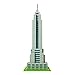 nanoblock - World Famous Buildings - Empire State Building (First Version), Sights to See Series Building Kit