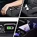 Car Center Console, Universal Rear Bench Seat Console, Back Seat Car Organizer, Automotive Center Console with Cup Holder & Phone Holder, Central Armrest Box