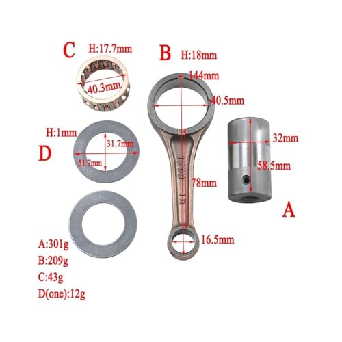 Bielle de moteur de moto for KLX250 pour réparer l'embiellage usé