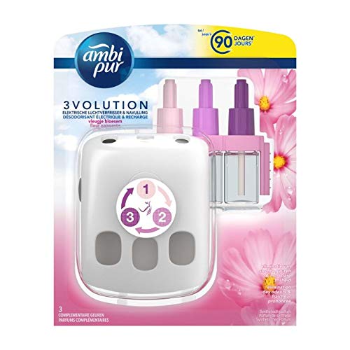 Ambi Pur Set de iniciación 3volution Device + recarga Bloesem – 3 unidades (3 x 20 ml)