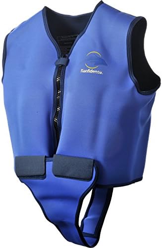 Konfidence Adult Swim Jacket - Blue/Yellow (38-42" Chest)