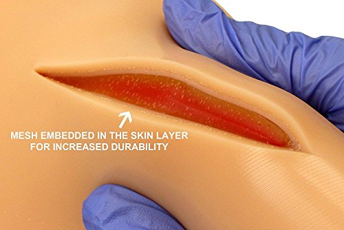 Image of Large Extra Durable 3-Layer Suture Pad (5x7 inch) w /Powermesh for Extreme Durability in Suture Training - Handmade in The USA