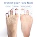 16pcs Silicone Anti-Friction Toe Protector, 4 Sizes Toe Sleeves Covers Soft Gel Tube Cushions Pads for Toes Protection Accessories