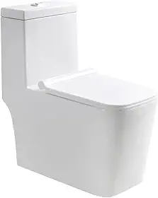 Vaso Sanitário Monobloco Esmeralda Quadrado Completo Caixa Acoplada