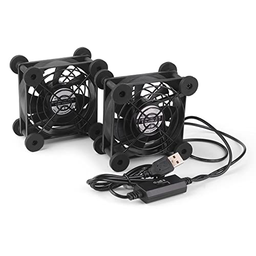 euroharry 2IN1 USB leise PC Ventilator usb lüfter pc lüfter PC 80MM Gehäuse lüfter zum PC/TV box/receiver/AV cabin/PS4/router