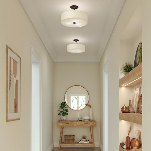 Progress Lighting Inspire Collection Graphite Three-Light 18" Semi-Flush Mount, 11.50x18.00x18.00 by Progress Lighting - Image 5