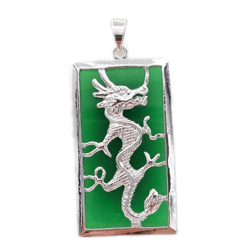 Collier pendentif jade vert et dragon pour accompagner vos séances de yoga