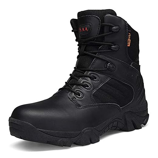 WOJIAO Bottes Tactiques de Style Militaire pour Hommes Bottes de Combat de l'armée Baskets d'escalade résistantes à l'usure