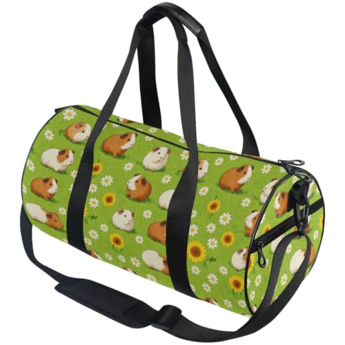 Bolsa deportiva redonda unisex para viajes y gimnasio con bolsillo interior