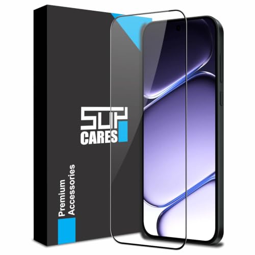 Image of SupCares Tempered Glass for OnePlus Nord CE 6 (6.78 Inch) With Installation Kit | 9H Edge to Edge Screen Protector | Black