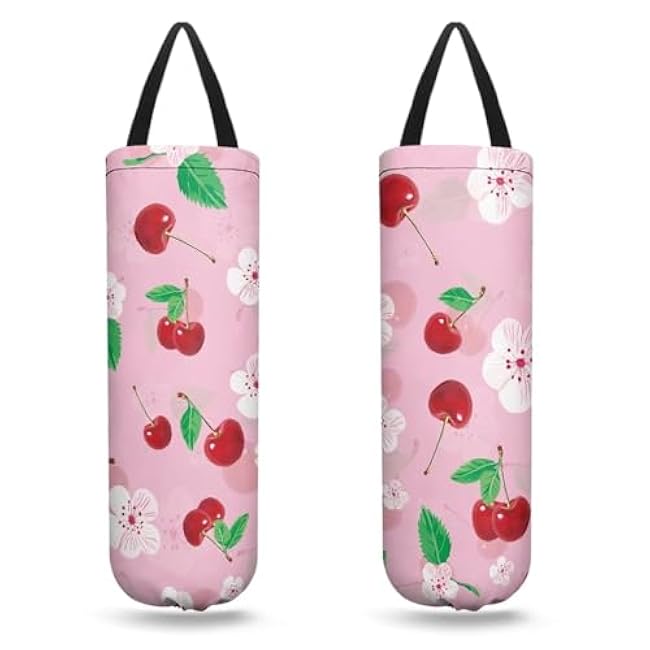 Hummingbird Plastic Bag Organizer Reusable Plastic Bag Dispenser Hanging Grocery Bag Organizer for Home Kitchen Camper Set of 2